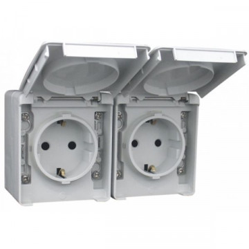 Efapel - 48862ccz Doppelschuko Horizonty School - 5603011034757
