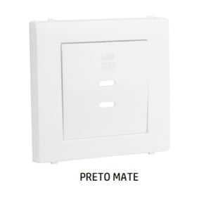 EFAPEL - 50675TPM CENTRO CARREGADOR DUPLO USB TIPO C PRETO MATE - 5603011647667