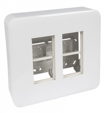 Efapel - 83411SBR Workplace 2x4 White Mód - 5603011643492