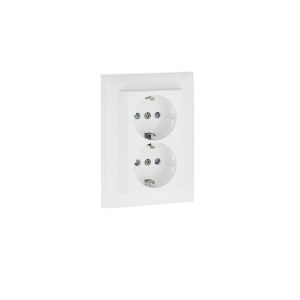 EFAPEL - 90332CPM DOUBLE SCHOOK SCHUKO MONOB W/OBTU BLACK MATE - 5603011605766