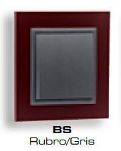EFAPEL - 90910TBS Miroir rouge / gris simple - 5603011592134