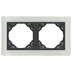 EFAPEL - 90920TEP Double Black Crystal Mirror/Black Mate - 5603011608002