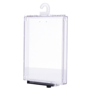 Elektronischer Diebstahlschutz EAS - AM 58 kHz | Magnetische Entriegelung – Transparentes Polycarbonat-Gehäuse – Innenmaße: 193 (Lg) x 147 (H) x 17 (Pf) mm – Außenmaße: 219 (Lg) x 152 (H) x 20 (Pf) mm – Kompatibel mit AM-Antennen