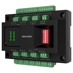 Erweiterter Zugangscontroller – Gesichtserkennung, Fingerabdruck, Karte, QR oder PIN – 2 Türen | RS485-Kommunikation – 2 Leser von Wiegand | 4 Leser pro OSDP – Ohne Box – DS-K270x-Master-Controller erforderlich