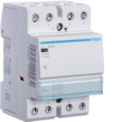 ESL463S - Contactor silencioso 63A, 4NA, 12V 3M HAGER EAN:3250612400454