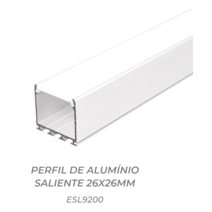 ESL9200 - 100101000070 - Prigstring Profile 26x26mm avec diffuseur mat
