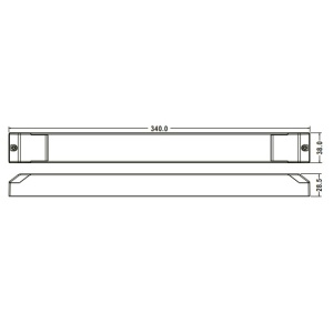Fonte de Alim. Dim. DALI Mean Well 12Vdc 150W IP67 SPWM