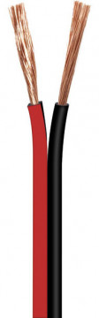 FVD-SÄULENDRAHT 2X0,5MM ROT/SCHWARZ, PREIS PRO METER