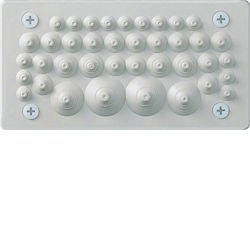 FZ402 - Lámina pasa-cables p/cables IP55 HAGER Ean:3250612764020