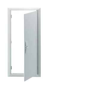 GF318E - Rim et porte métallique avec fermeture. P / GE318en Hager Ean: 3250612860463