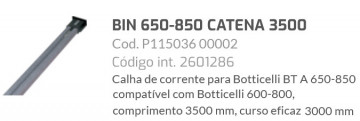 Gutter à bouteille de 3500 mm pour Botticelli