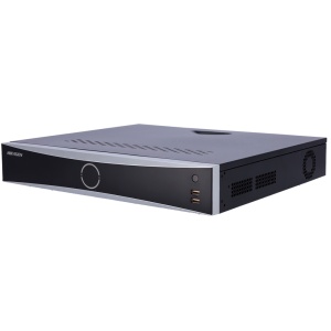 Hikvision – PRO-Reihe – 32-Kanal-IP-NVR-Recorder – maximale Auflösung 12 Mpx | Alarme | 2 HDMI 4K – Bandbreite 256 Mbit/s | Unterstützt 4 Festplatten – MD 2.0 | Gesichtserfassung 4CH | AcuSense 4CH