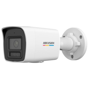 Hikvision Bullet IP-Kamera VALUE ColorVu3.0-Reihe – 4 MPx Auflösung | PoE IEEE802.3af – ColorVu3.0: Farbbild HIKAI-ISP F1.0 1/1,8" – 2,8 mm | Mikrofon | Hybridlicht bis zu 30 m – Bewegungserkennung 3.0 – IP67