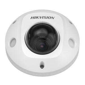 Hikvision - Cámara domo IP gama SOLUTIONS - Lente 2 mm | 2 MP | WDR (120 dB) - Ancho de banda 256 Mbps - Función Deep Learning | PoE - Conector M12 | IP67 | IK10