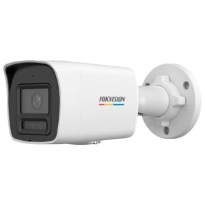 Hikvision câmara IP Bullet gama VALUE ColorVu3.0 - Resolução 4 MPx | PoE IEEE802.3af - ColorVu3.0: imagem a cores HIKAI-ISP F1.0 1/1.8" - 2.8 mm | Microfone | Luz híbrida até 30m - Detecção de movimento 3.0 - IP67