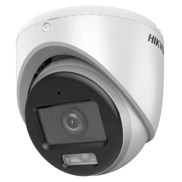 Hikvision - Dome 4en1 Valeur de la caméra - Résolution 1080p (1920x1080) - Objectif 2,8 mm | Plage lumineuse hybride 20 m - ColorVu: 24 -Hour Image couleur - IP67 | Microphone intégré