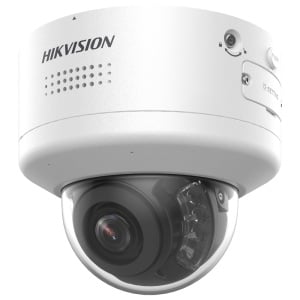 Hikvision Dome IP-Kamera PRO-Reihe 4 MPx - Motorisiertes Varifokalobjektiv 2,8~12 mm - Sirene und Abschreckungslicht | Dual-Array-Mikrofon – PoE+ | Audio | Alarme | ColorVu | MicroSD – 40 m Hybridlicht | Bewegungserkennung 2.0 – AcuSense | Gesichtserkennung |