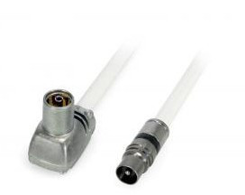 Koaxiale Peitsche "F" Kompression - "Cei" männlicher "Pro Easyf" 3M White (B0)