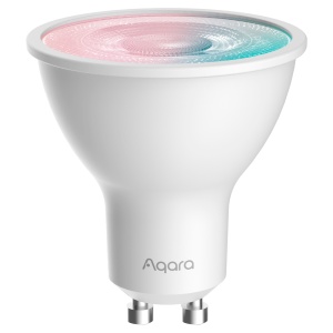 Lâmpada LED Aqara T2 (RGB CCT, GU10)) - Zigbee 3.0 / Thread / Bluetooth - Suporta Matter - Requer o AQARA HUB 3.0 / Border Router - 25.000 Horas de vida - Compatível com Apple Homekit, Google, Alexa