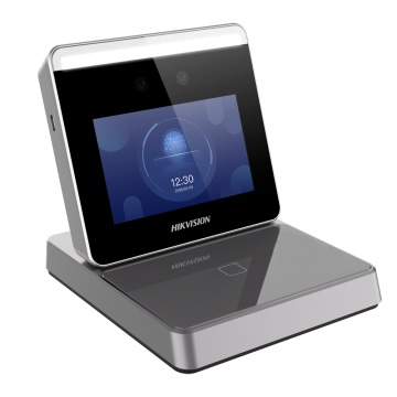 Lector de tarjetas e caras - Tarjetas EM 125 khz e MF 13.56 megahercio - Cámara 2 MPX - Comunicación TCP/IP, Wi-Fi e USB - Enchufar &amperio; Jugar - Software IVMS-4200