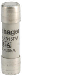 LF315PV - Fusível Fotovoltaico 10x38 1000V DC 15A HAGER EAN:3250614061615