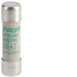 LF320M - Fusible 10x38 aM 20A 500V HAGER Ean:3250614062094