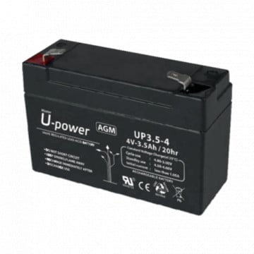 Machugas - Batería recargable - Tecnología dirigir ácido Prolongación - Voltaje 4 V - Capacidad 3.5 Ah - 65 x 90 x 34 / 420 g - A respaldo ou usar directo
