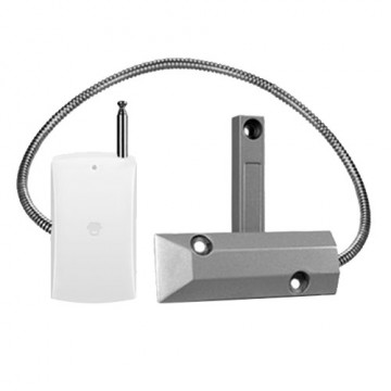 Magnetischer Kontaktmelder – Kabellos – Externe Antenne – LED-Anzeige für niedrigen Batteriestand – Metalltüren und -fenster – Stromversorgung 2 AAA 1,5 V LR03-Batterien