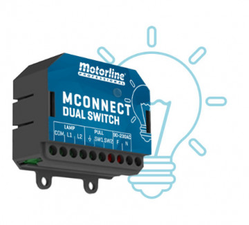 Mconnect Dual Switch | Module Wi-Fi pour le contrôle de l'apprentissage à distance Motorline