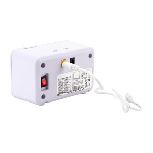 Mini UPS - Entrada DC 12V / 2.5A - Saída CC 12V / 2A - Bateria recarregável de iões de lítio 19.24Wh - Indicador LED da bateria - Tempo de transferência 0ms