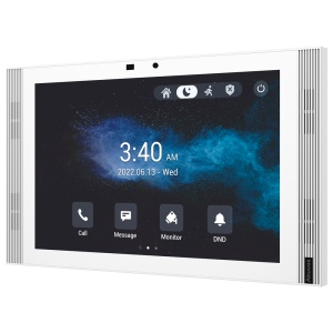 Monitor Android 12.0 para vídeo porteiro - Ecrã IPS de 10" - Áudio bidireccional Crystal Clear | Easy UI - TCP/IP, PoE, SIP standard - Manutenção na nuvem | APPs de terceiros - Ligação através da Cloud | Câmara integrada