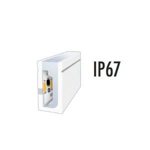 Neon led m 9.6w 24v 6500k IP67