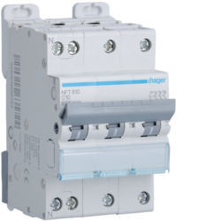 NFT810 - Interruttore automatico 3P+N 10A C 6/10KA 3M HAGER EAN:3250614635724