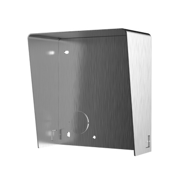 Oberflächenregistrierungsbox – Bis zu 1 Modul – Speziell für Hikvision-Video-Gegensprechanlagen – Kompatibel mit Hikvision-Modulen – Mit Visier – Panel aus Edelstahl