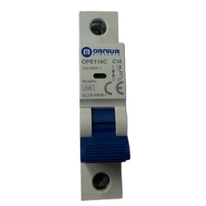 OPS116C - Breaker 6ka 1 pole 16A curve c omnium electric