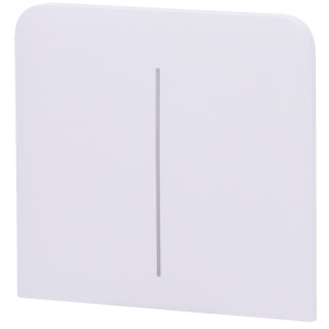 Painel tátil para interrutor duplo vertical - Compatível com AJ-LIGHTCORE-2G-VERT - Retroiluminação LED - Painel de toque lateral sem contacto - Cor branco - Ajax - LightSwitch SideButton Vertical
