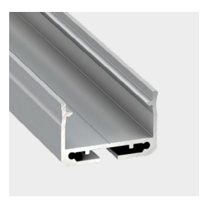 Perf. alum Lin. Design Salien. 27,4x18x2000mm Lacado Preto SARAGOÇA