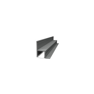 Pro004 -a - Projet de profil en aluminium 2mt Anod. Gris