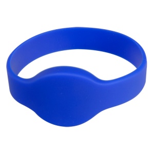 Proximity-Armband - Funkfrequenz-ID - MF Passiv: Blaue Farbe - Hochfrequenz 13,56 MHz - Durchmesser 65 mm - Maximale Sicherheit