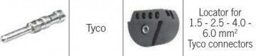 R624817001 - HU000559 - Localizador para terminais 1.5 / 2.5 / 4.0 / 6.0 mm2 da Tyco HT ITALIA