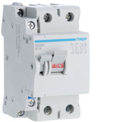 SA280 - Bipolar switch 2x80a 2.5m Hager EAN: 3250615512802