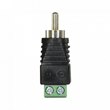 SAFIRE CONNECTEUR - RCA MALE - SORTIE + / 2 Terminaux - 36 mm (FO) - 13 mm (AN) - 5 g