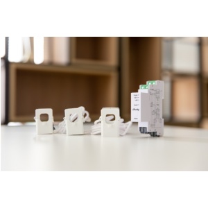 Shelly Pro 3EM - Módulo de medidor de consumo trifásico WiFi + 3 TI's de 120A