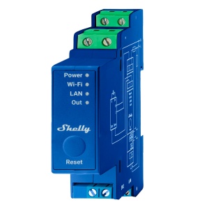Shelly Pro Dimmer 0/1 - 10V PM - WiFi 2.4 GHz IEEE802.11 b/g/n / Bluetooth - Atenuador inteligente para calha DIN - Suporta 110-240 V - Medidor de potência - Compatível com Alexa e Google