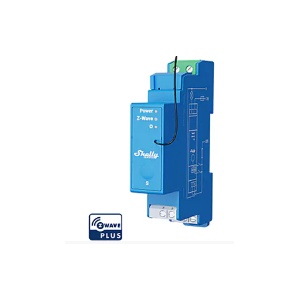 Shelly Qubino Wave PRO 1 – DIN-Schienenmodul mit 1 Relais für Z-Wave™-Automatisierung – 110/240 VAC 16 A (Trockenkontakt)