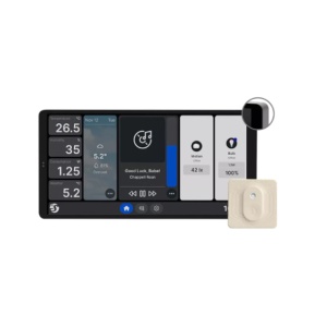 SHELLYWALLDISPLAYX2 - Ecrã Touch 6.95'' de parede p/ Controlo centralizado + Sensor H&T - Prateado e Marfim
