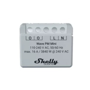 SHELLYWAVEPMMINI - Mini módulo Z-Ola™ a escucha do consumo de energía 110/240VAC - 16A