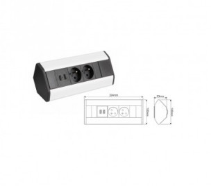 Singing Extension Corner Box - 230 V. 3x230V Mobile Plot Ac. current load up to 16 A.
