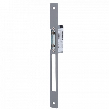 Sistema de abertura de portas eléctrico Dorcas - Instalação com corte da moldura - Fechadura radial ajustável - NO Fail Secure | Até 330 kg - Fonte de alimentação CA/CC 10-24V - Passagem livre e argola