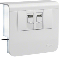 SL200559079016 - Sup. 2xRJ45 CAT.6 SL20055, weißer Hager EAN: 4012740017695